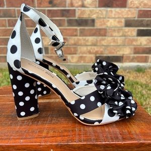 Gianni Bini Rhosiee Polka Dots Sandal Heel
